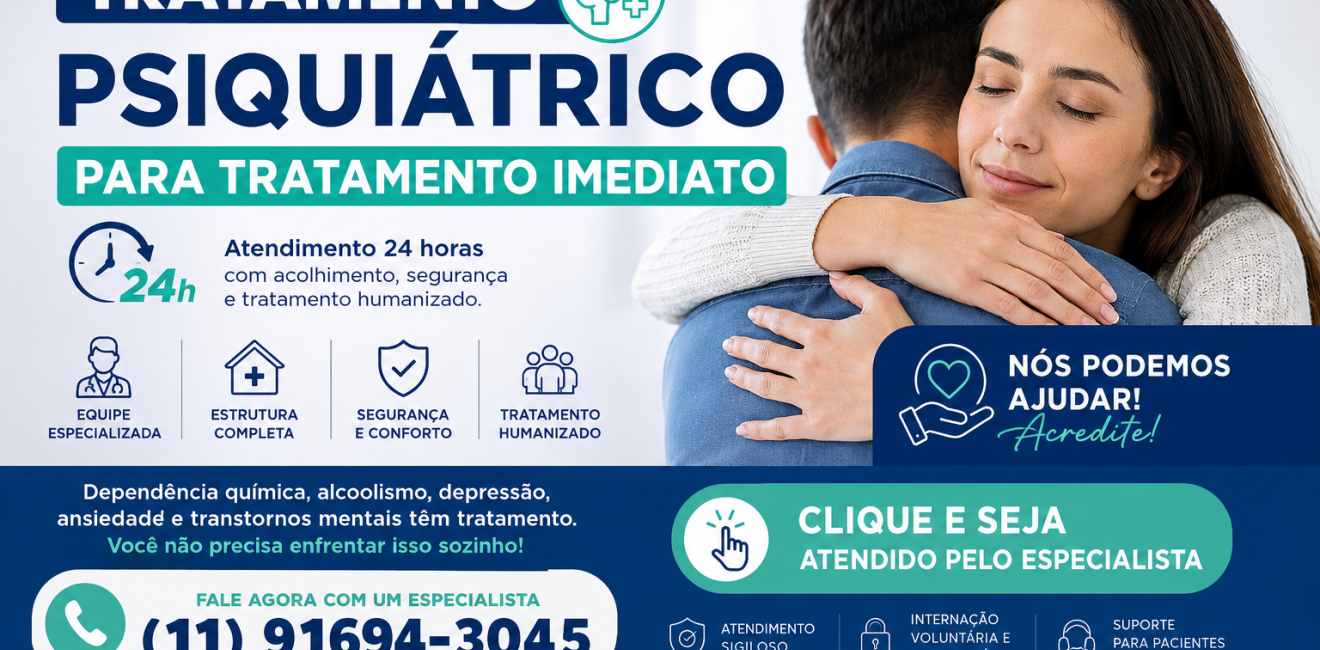 Tratamento Psiquiátrico para Tratamento Imediato: Atendimento Humanizado 24 Horas