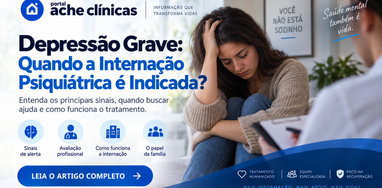 Depressão Grave: Quando a Internação Psiquiátrica é Indicada?