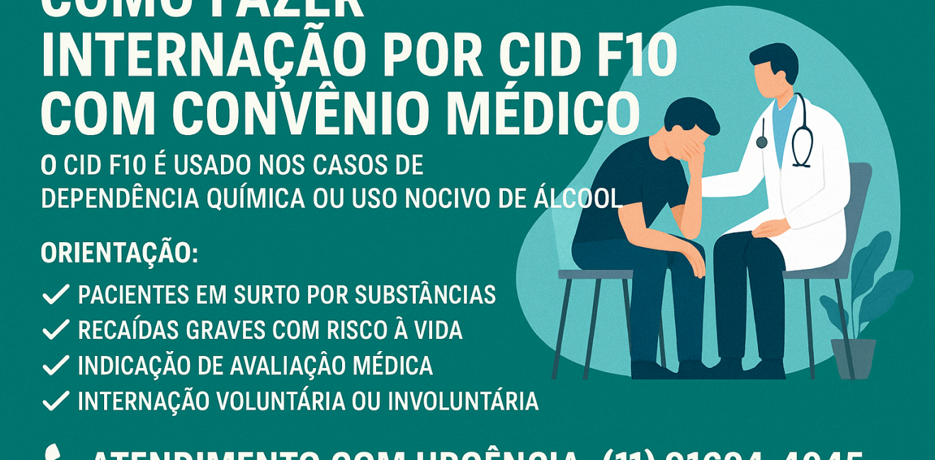 Como Fazer Internação por CID F10 com Convênio Médico