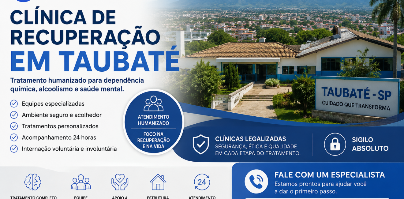 Clínica de Recuperação em Taubaté – Portal Ache Clínicas | O Maior Portal de Clínicas Legalizadas do Brasil