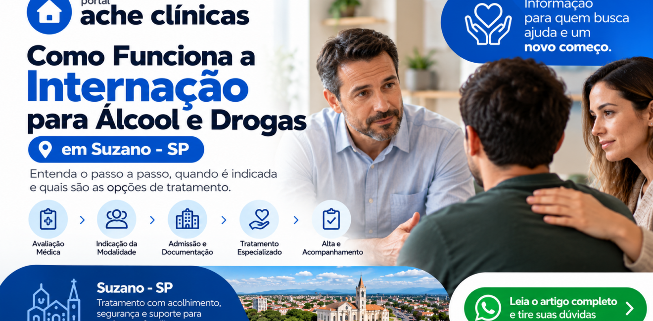 Como Funciona a Internação para Dependentes de Álcool e Drogas em Suzano? Guia para Familiares