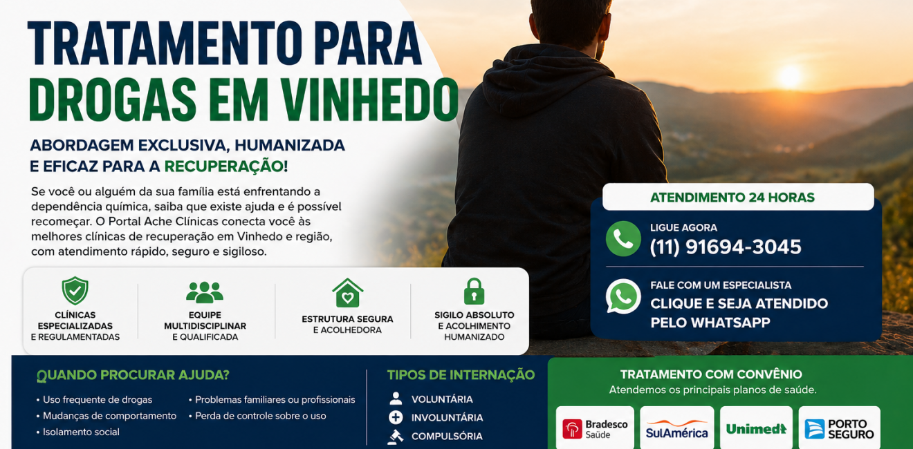 Tratamento para Drogas em Vinhedo: Abordagem Exclusiva do Portal Ache Clínicas