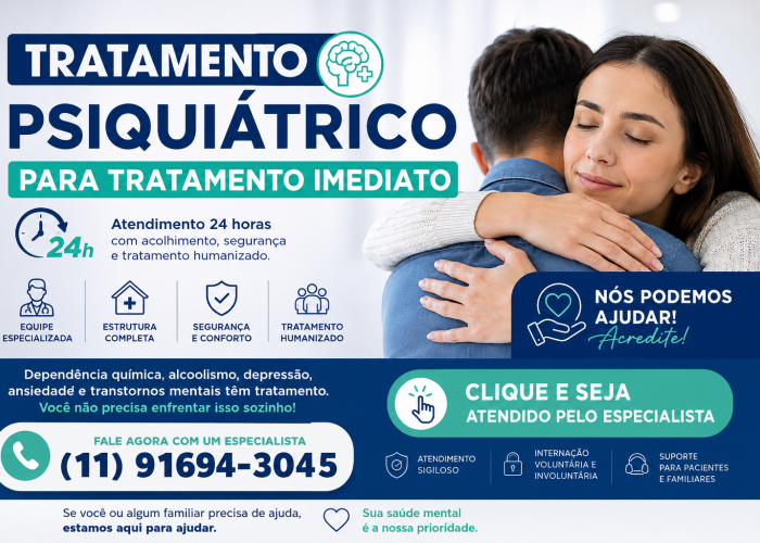 Tratamento Psiquiátrico para Tratamento Imediato: Atendimento Humanizado 24 Horas