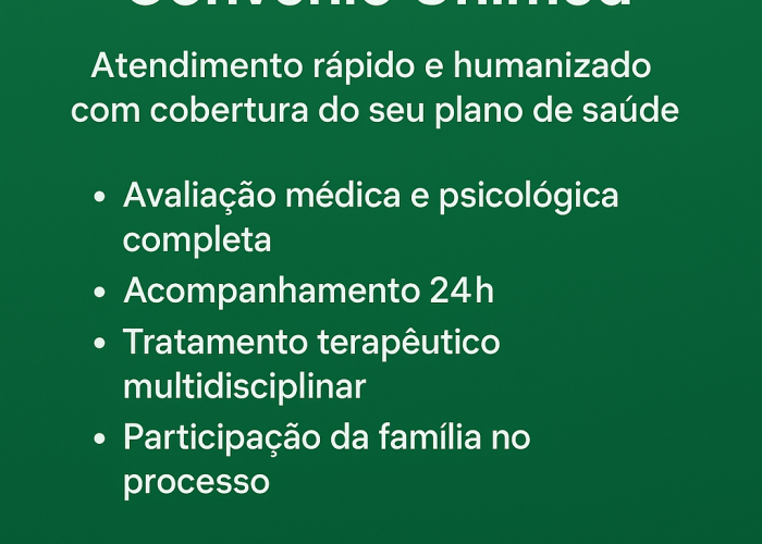 Internação para Drogas com Convênio Unimed: Como Funciona e Onde Buscar Ajuda