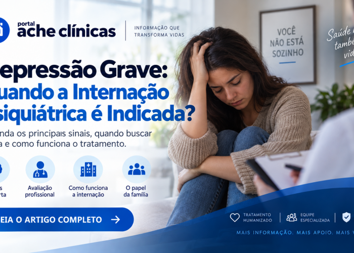 Depressão Grave: Quando a Internação Psiquiátrica é Indicada?
