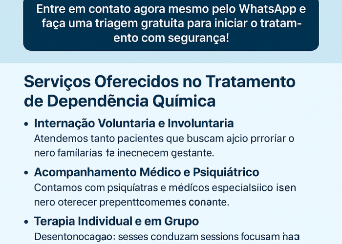 Tratamento e Recuperação de Dependentes Químicos em São Paulo