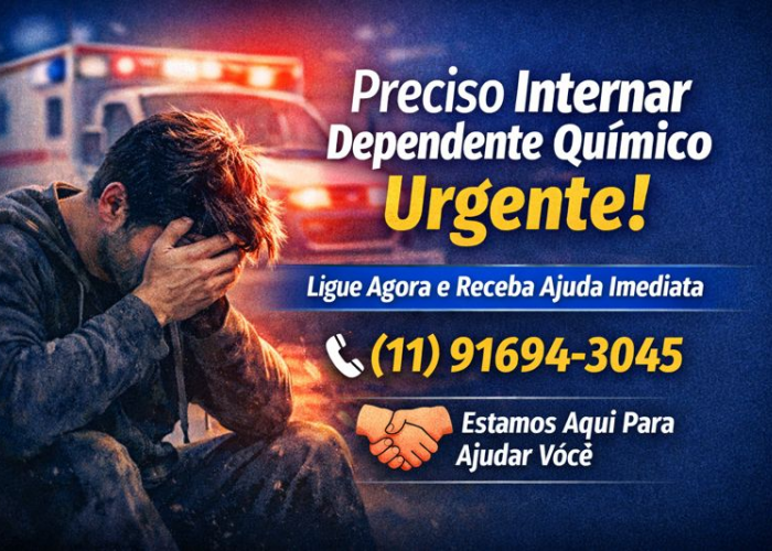 Preciso Internar um Dependente Químico Urgente: Fale Conosco Agora