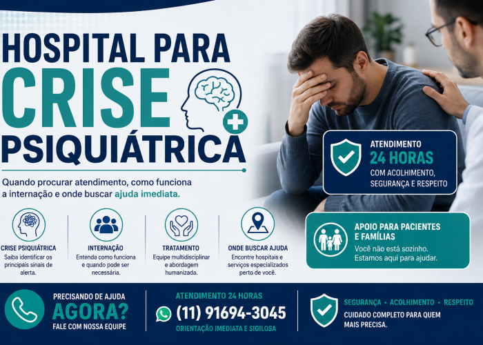 Hospital para Crise Psiquiátrica: Quando Procurar Atendimento, Como Funciona a Internação e Onde Buscar Ajuda Imediata