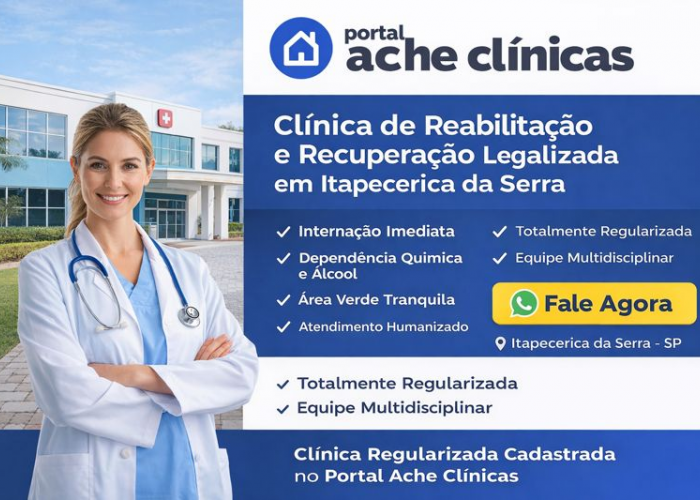  – Clínica de Reabilitação e Recuperação em Itapecerica da Serra Legalizada no Portal Ache Clínicas