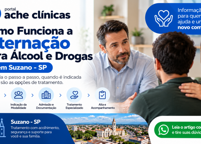 Como Funciona a Internação para Dependentes de Álcool e Drogas em Suzano? Guia para Familiares