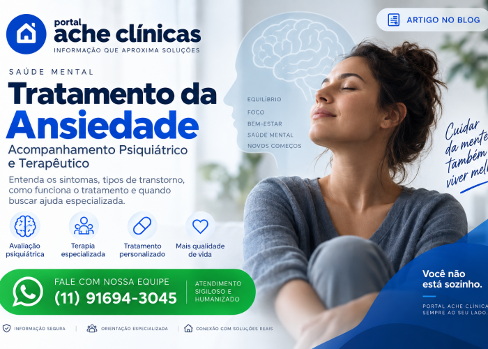 Tratamento da Ansiedade: Acompanhamento Psiquiátrico e Terapêutico