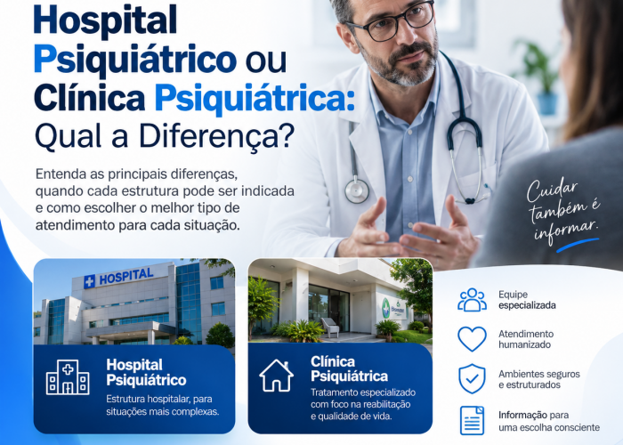 Hospital Psiquiátrico ou Clínica Psiquiátrica: Qual a Diferença?