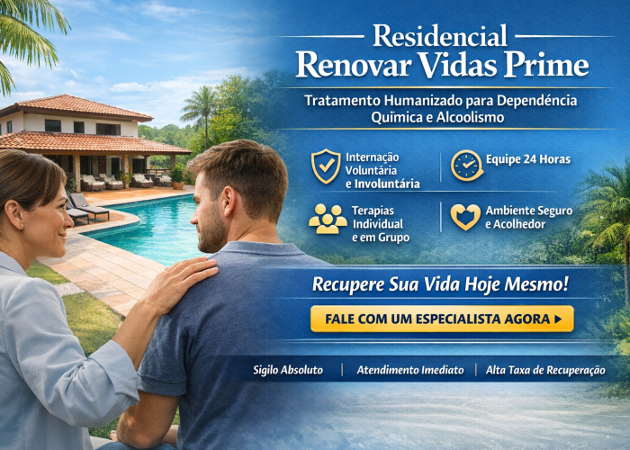 Residencial Renovar Vidas Prime – Tratamento Especializado em Dependência Química e Saúde Mental