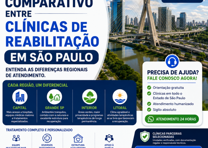 Comparativo entre Clínicas de Reabilitação em São Paulo: Entenda as Diferenças Regionais de Atendimento (Guia Completo 2026)
